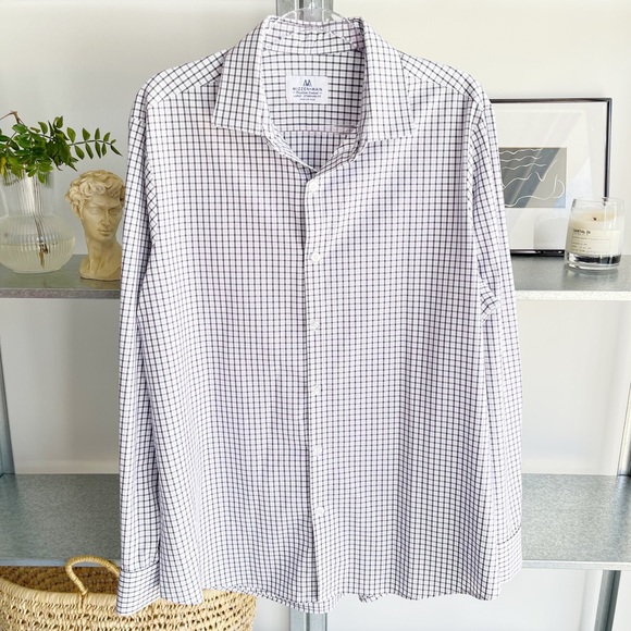 Mizzen+Main Other - MIZZEN + MAIN men’s stretch plaid button down top